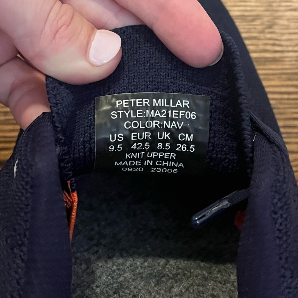 Peter Millar Men's Black Sneakers - Picture 5 of 5